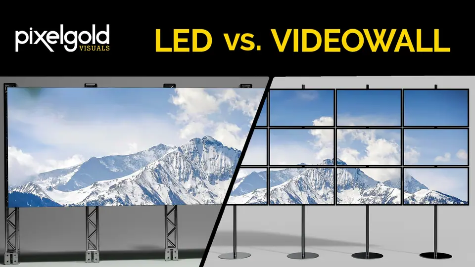LED-Wand vs. Videowall